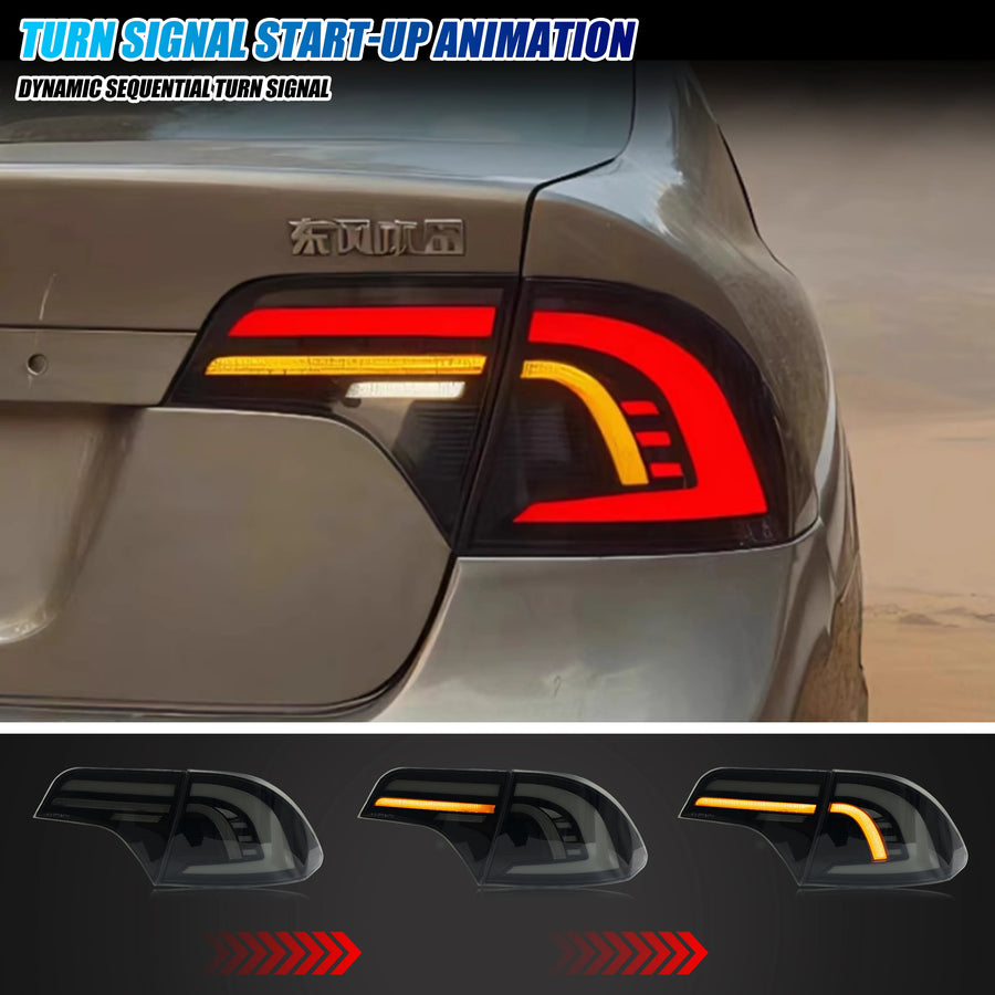 Honda Civic 8th-Gen Sedan Sequential LED Tail Light Pair – 2006–2011