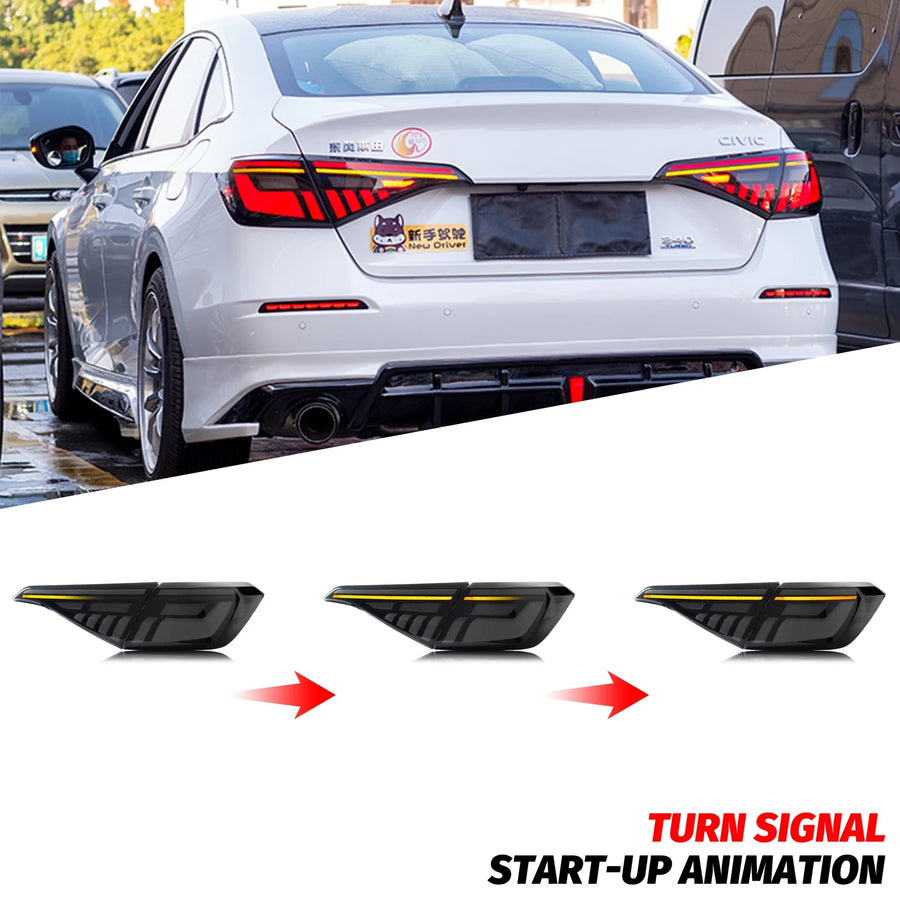 Honda Civic 11th-Gen Sequential LED Tail Light Pair – 2022–2027