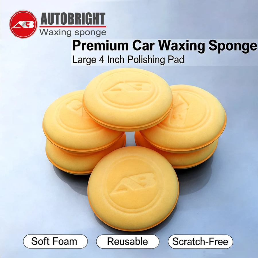 Orange Foam Wax Applicator Pads, 2- or 6-Pack