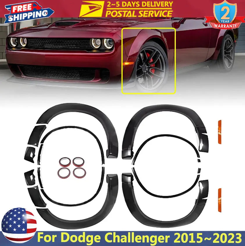 Fender Flares for Dodge Challenger SRT Hellcat Wheel Arch 2015-2023