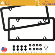 2-Piece Stainless Steel US License Plate Frame Set