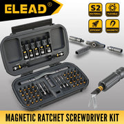 46-in-1 Magnetic Ratcheting Screwdriver and Bit Set