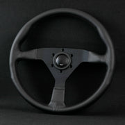 350mm Monte Carlo Style Leather Sport Steering Wheel