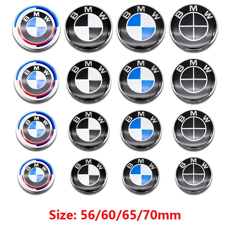 Aluminum Wheel Center-Cap Emblem Sticker Set for BMW X5