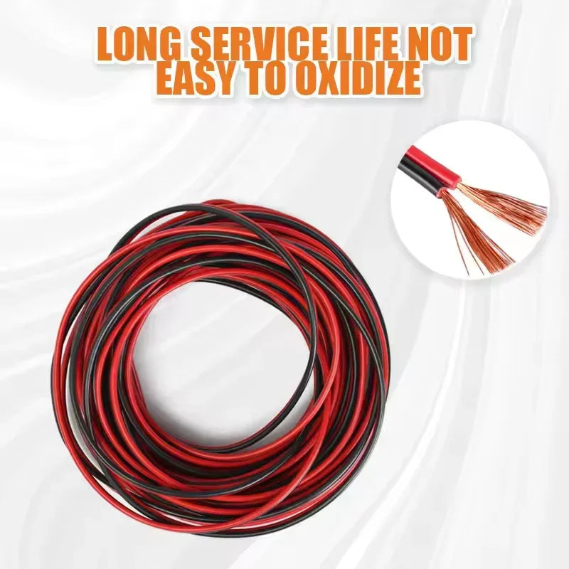 Red and Black Car Speaker Wire – 5m or 10m