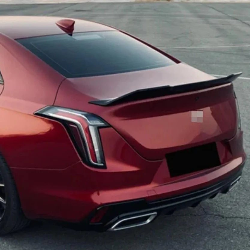 Gloss-Black Duckbill Trunk Spoiler for Cadillac CT4 2020–2025
