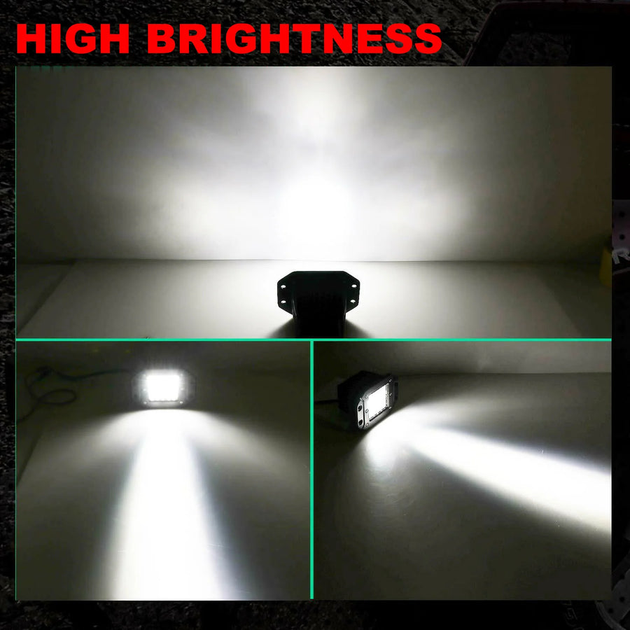 2-Piece 5-Inch LED Work Light Pods – 40W, Spot Beam, 12V–24V