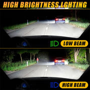 2-Piece H1/H4/H7/H11/9005/9006 LED Headlight Bulb – 6000K, High/Low Beam