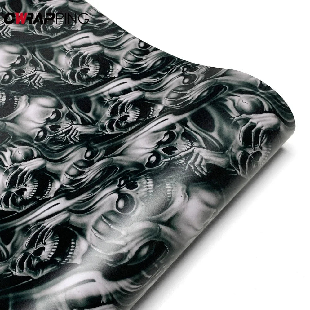 Skull Graphic Automotive & Motorcycle Vinyl Wrap