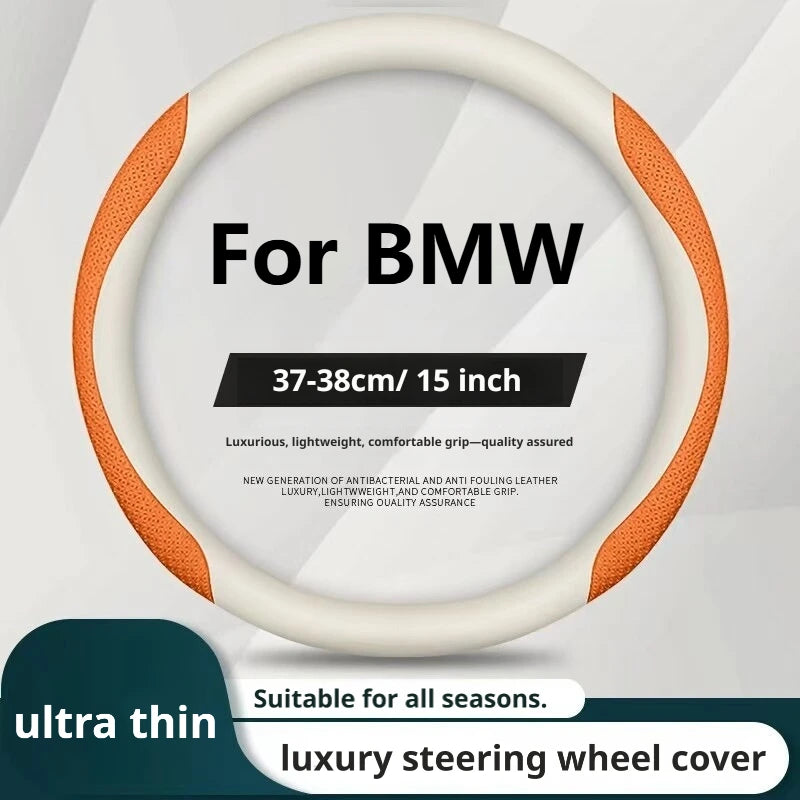 Steering Wheel Cover for BMW 3 4 5 7 Series E46 E90 E87 F20 F22 F45 F30