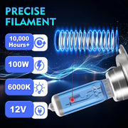 4-Piece H7 Halogen Headlight Bulb – 6000K