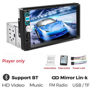 7-Inch Single-DIN Android Touchscreen Receiver with CarPlay & GPS