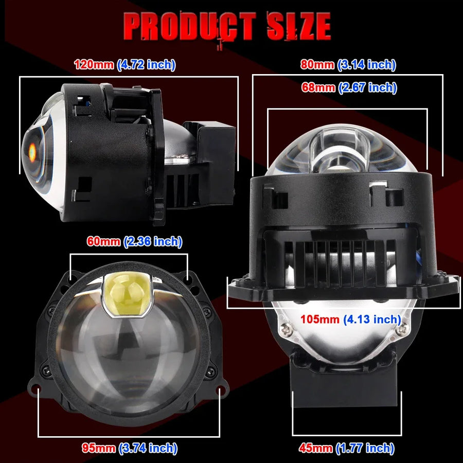 Bi-LED Projector Lens – 6000K