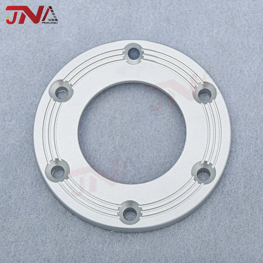 Aluminum 74MM 6 Bolts Steering Wheel Horn Button Center Ring JDM Racing Car Replacement