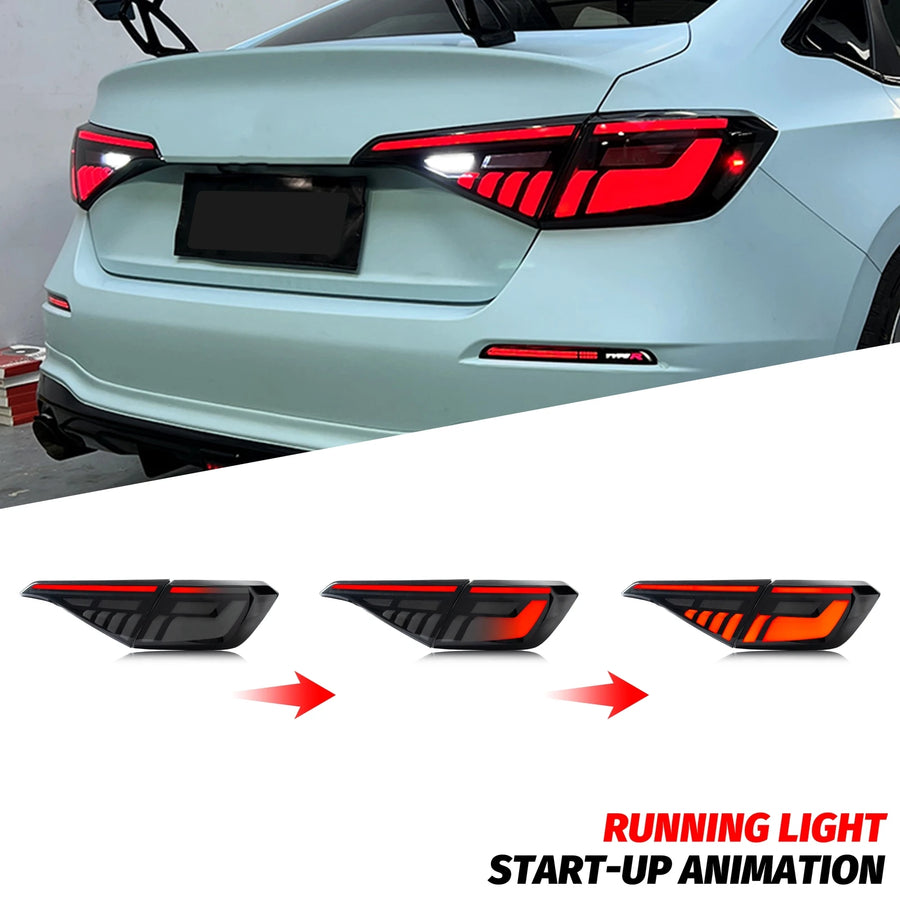 Honda Civic 11th-Gen Sequential LED Tail Light Pair – 2022–2027