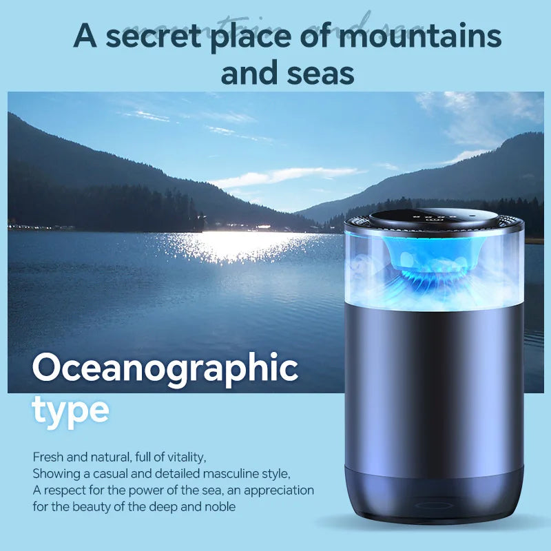 Rechargeable Smart Car Aroma Diffuser with RGB Ambient Light