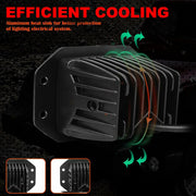 2-Piece 5-Inch LED Work Light Pods – 40W, Spot Beam, 12V–24V