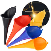 Long-Stem Automotive Fluid Funnel – Multiple Colors