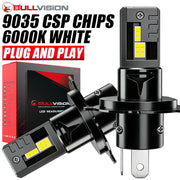 2-Piece H7 LED Headlight Bulb – 6000K, CANBUS, High/Low Beam