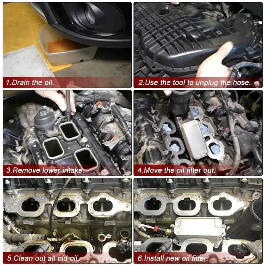 Engine Oil Filter Adapter Housing for Jeep Dodge Chrysler Ram 3.6L V6 Alu Oil Cooler 68105583AE