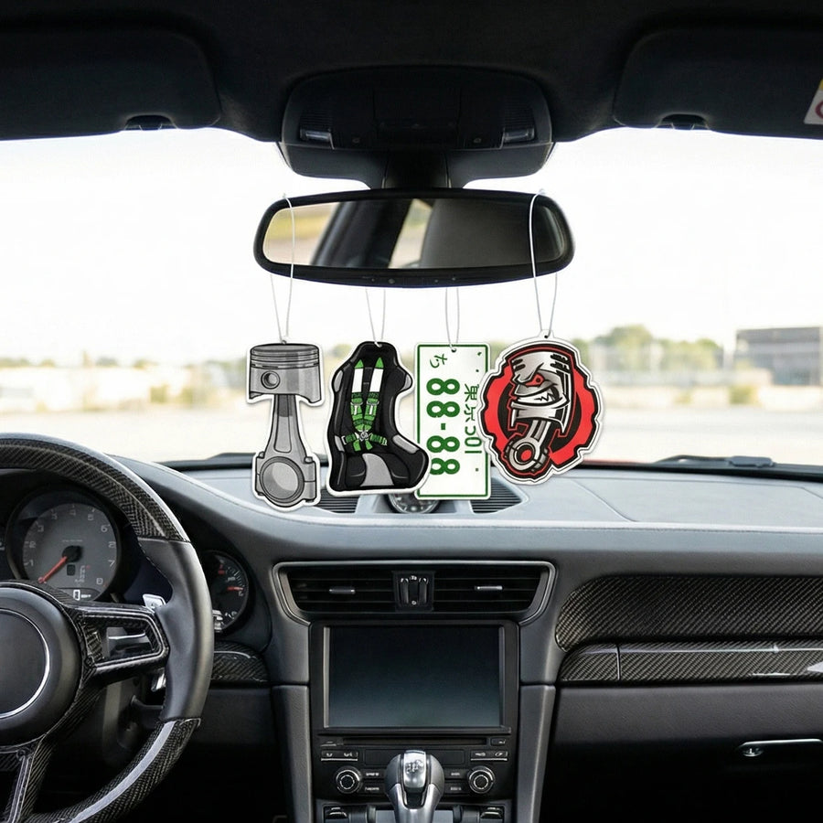 Piston-Themed Hanging Car Air Freshener