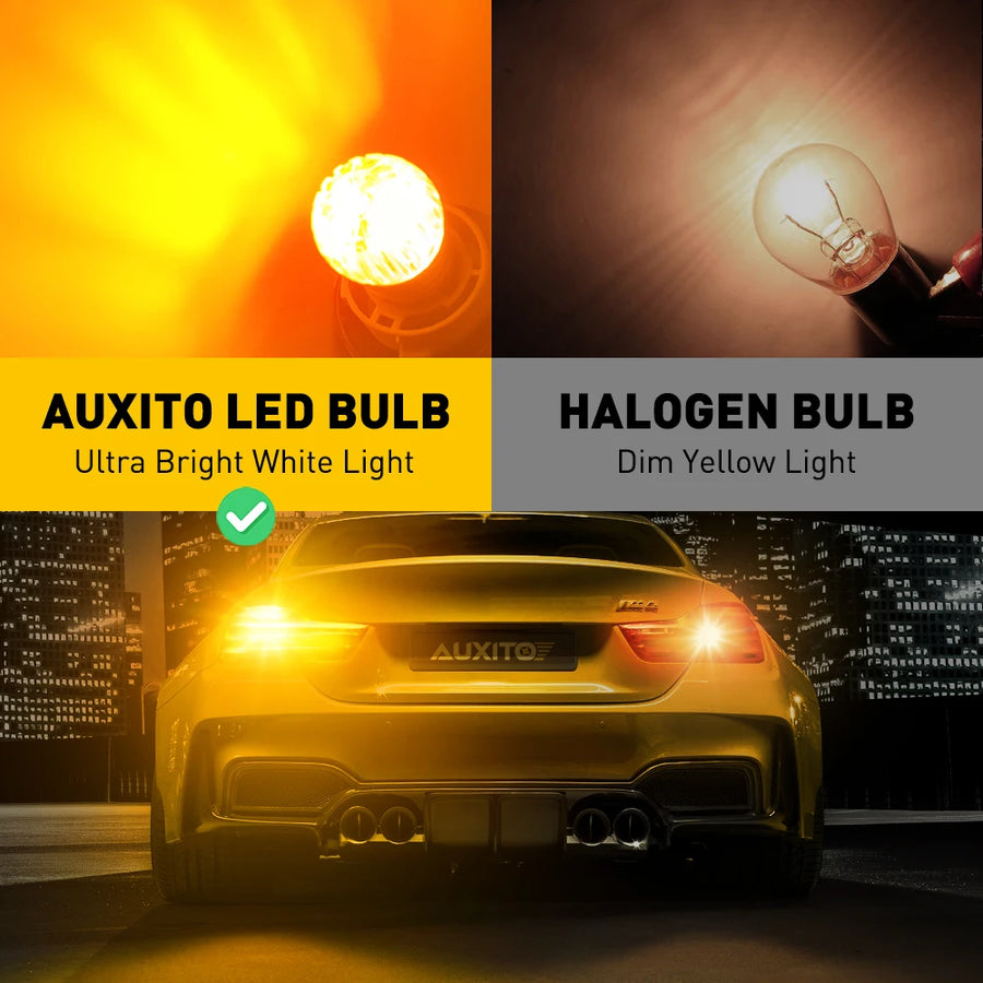 2-Piece 1156 LED Reverse/DRL Light Bulb – Amber/Yellow/White