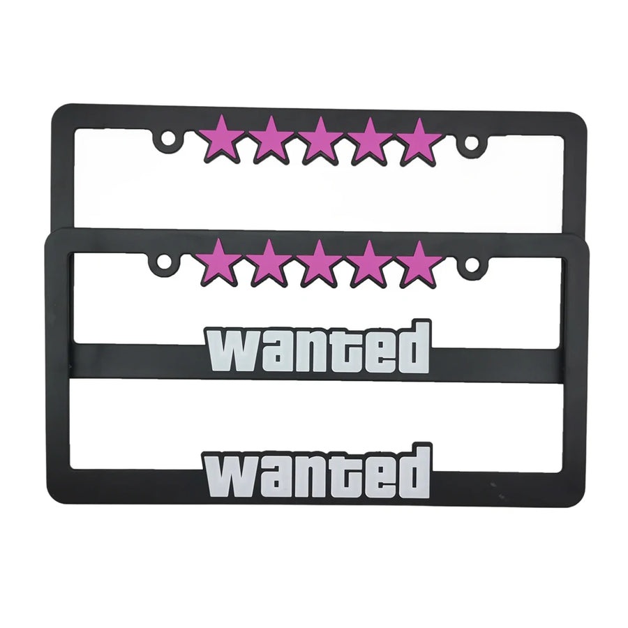 5-Star JDM-Style License Plate Frames - Pair