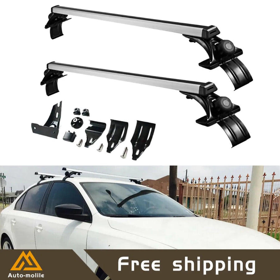 48-Inch Universal Aluminum Roof Rack Cross Bar Set