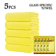 40 x 40 cm Waffle Microfiber Glass Towels - Multi-Pack