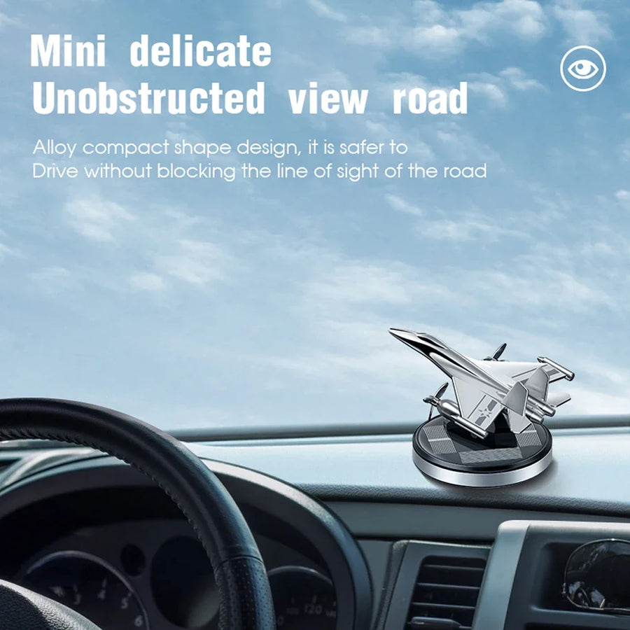 Solar-Powered Rotating Fighter-propeller Car Aroma Diffuser