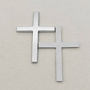 3D Metal Car Sticker Christian Cross Body Emblem Badge Decal for BMW Audi Honda Opel Ford Toyota Buick