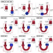 Swivel Hose End Fittings, AN4-AN16