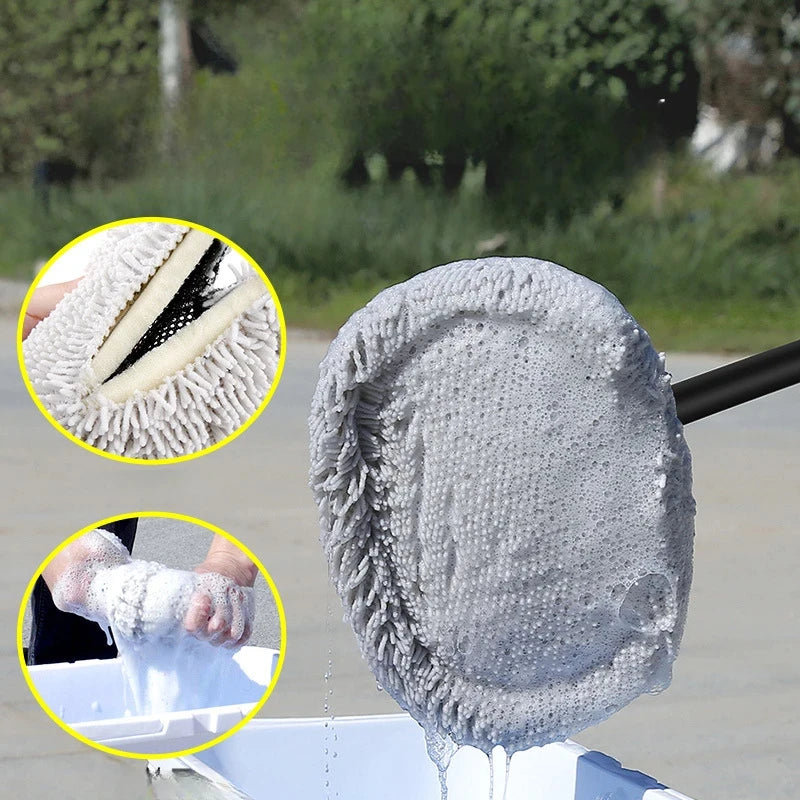 Telescoping Chenille Car Wash Brush Mop