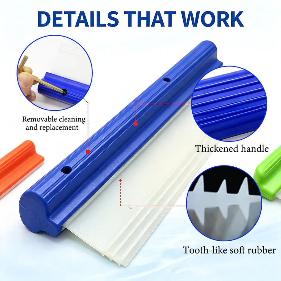 Soft Silicone Squeegee for Car Windows & Shower Glass