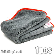 Grey Microfiber Wax-Buffing Towel, 40 x 40 cm