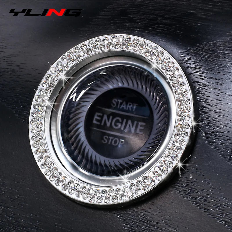 Engine Start Button Cover – diamond-look