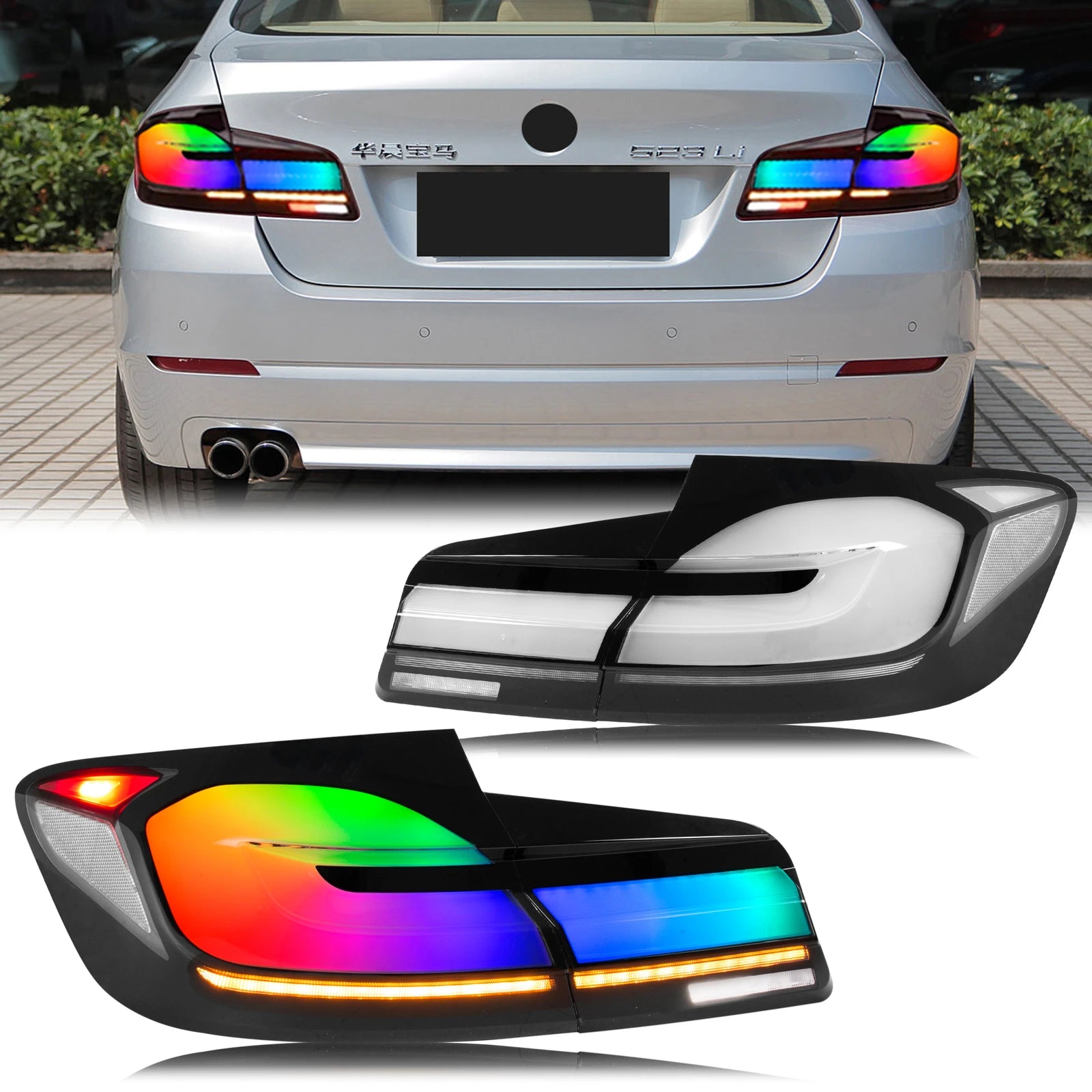 BMW 5 Series F10/M5 RGB LED Tail Light Pair – 2010–2016