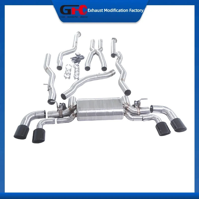 304 Stainless Steel Valved Cat-Back Exhaust System for BMW M5 + 2024