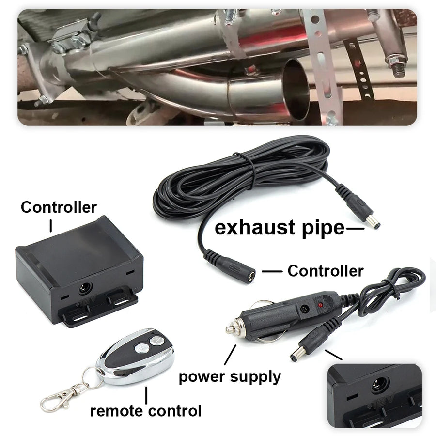 Universal Electric Exhaust Cutout Valve Kit