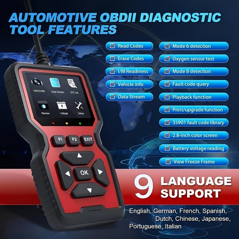 V519 Professional OBD2 Scanner with Live Data and Code Reader