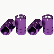 4-Piece Aluminum Tire Valve Cap Set for Jeep Models