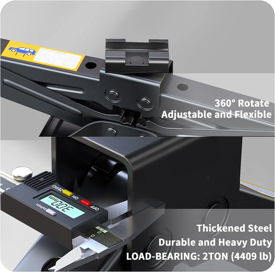 2-Ton Scissor Jack Kit with Lug Wrench