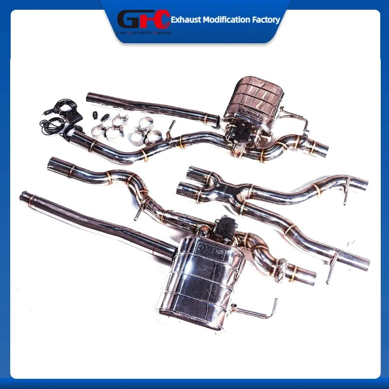 304 Stainless Steel Valved Cat-Back Exhaust System for Jaguar F-Pace 2021-2025