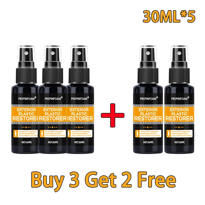 Back-to-Black Automotive Plastic Trim Restorer