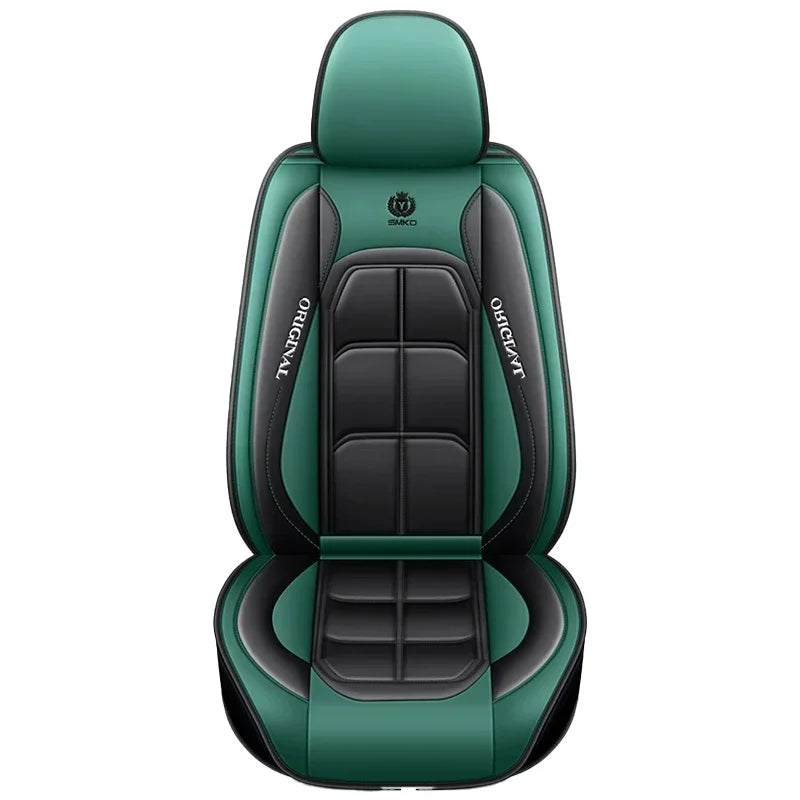 Universal Leather-look Car Seat Cover and Cushion Set