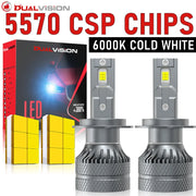 2-Piece H1/H4/H7/H11/9005/9006 LED Headlight Bulb – 6000K, CANBUS