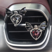 1pc Car Vent Clip Bat Skull Shape Rhinestone Decor Car Air Vent Clip Car Air Freshener