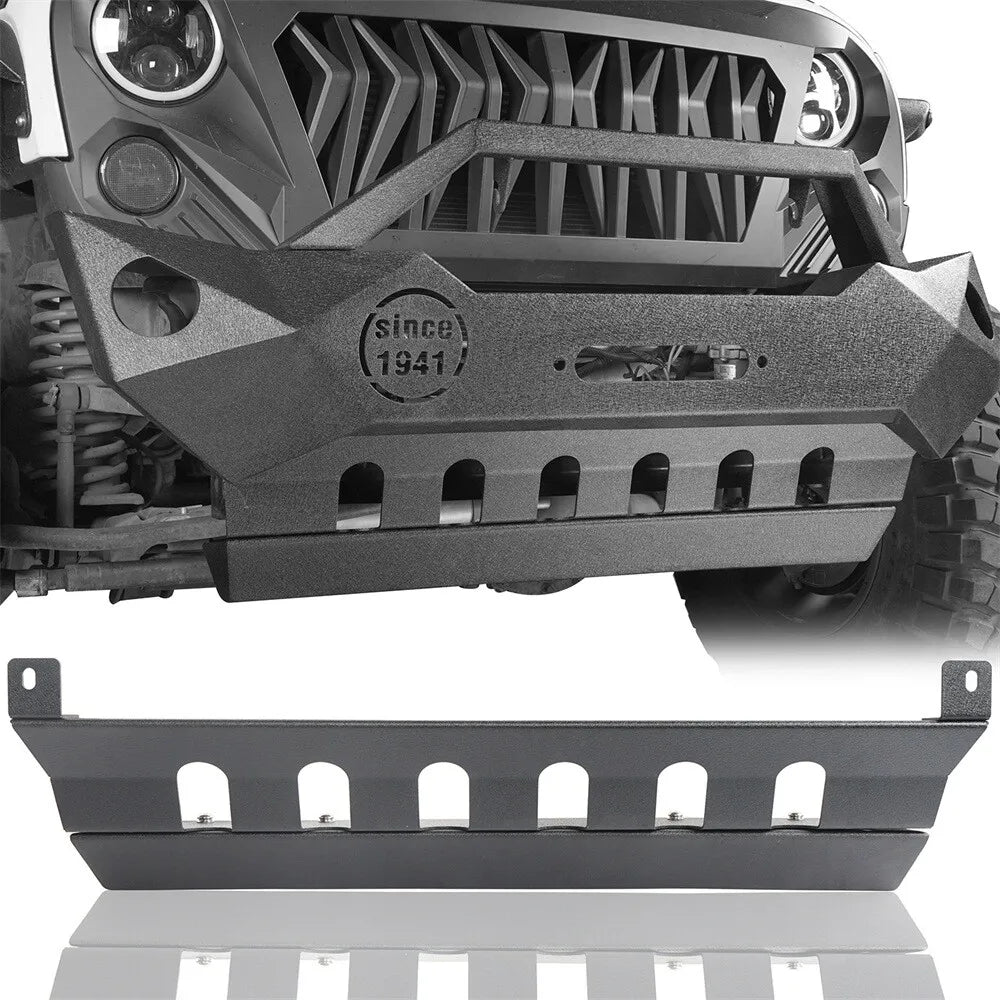 Black Skid Plate & Guard Kit for 2007–2018 Jeep Wrangler