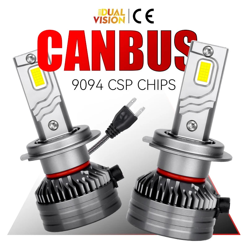 2-Piece H1/H4/H7/H11/9005/9006 LED Headlight Bulb – 6000K, CANBUS