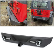 Steel Front & Rear Bumper Set – 1987–2006 Jeep Wrangler YJ/TJ
